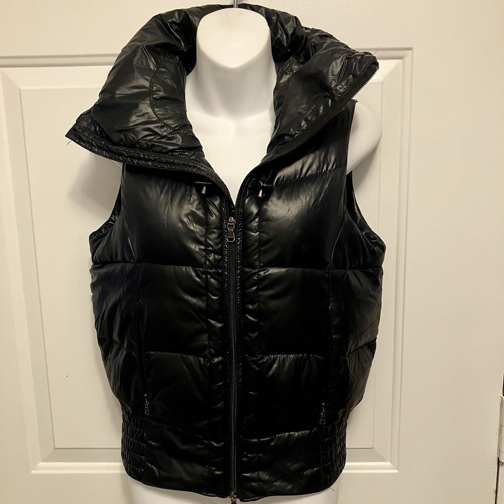 RLX Ralph Lauren Women's Sz XS Goose Down Puffer Vest Dark Blue Full Zip